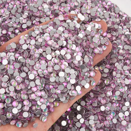 Image of Flatback Rhinestones Crafts 6.5mm SS30 Pinkish Crystal 288pcs