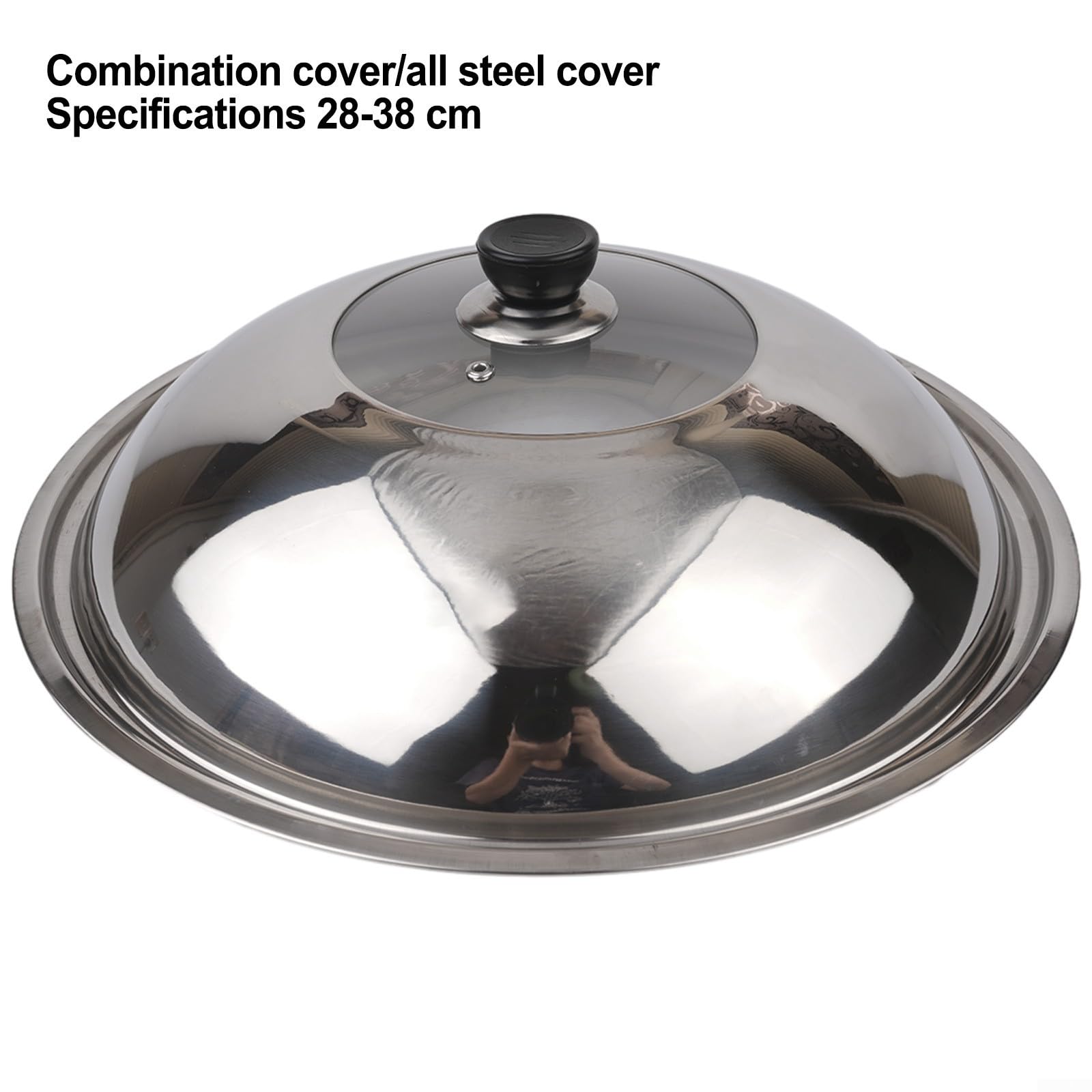 Couvercle en verre pour cocotte de 40 cm de rechange pour conserver la chaleur et cuire soigneusement