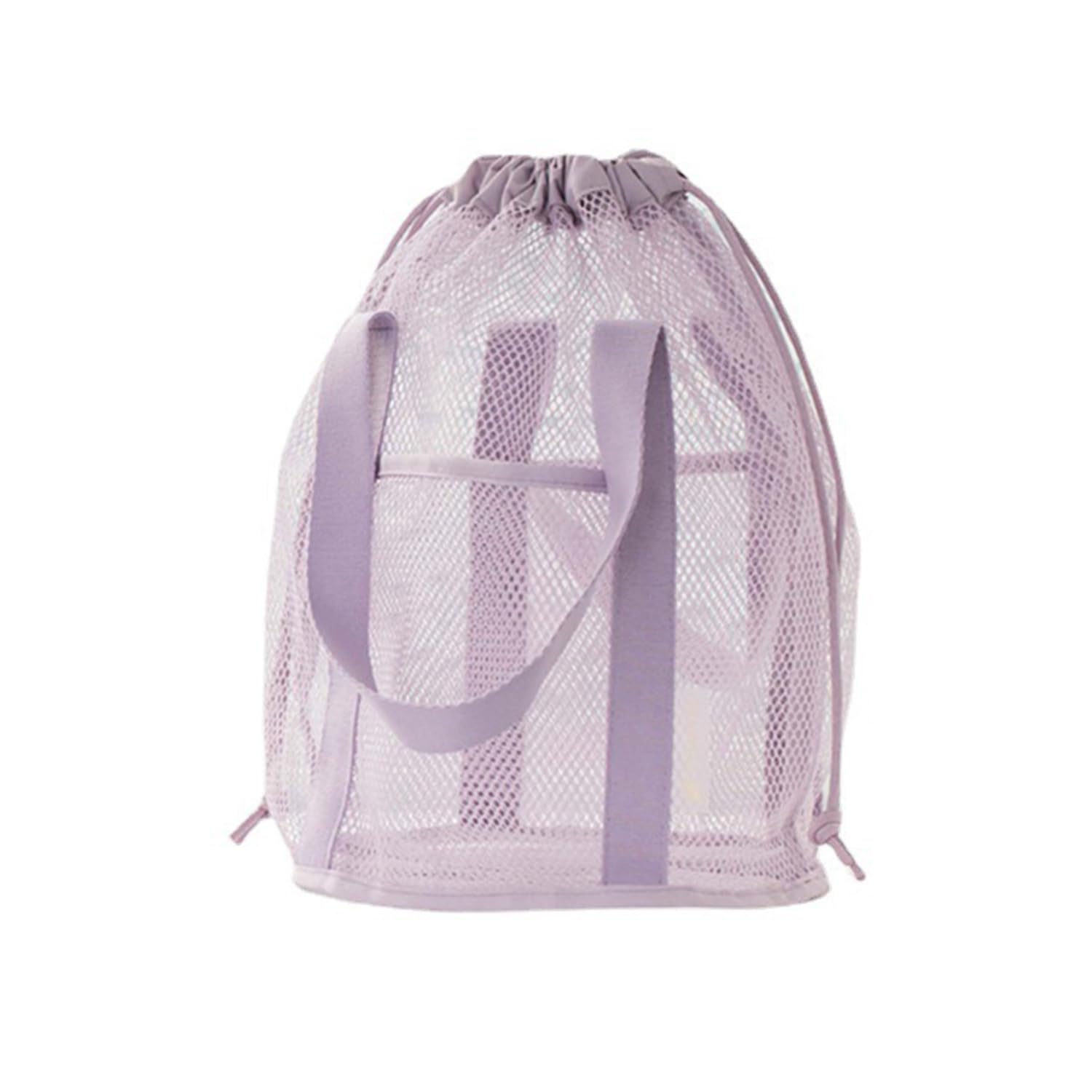 Portable Mesh Shower Caddy with Drawstring Pockets - Hanging Toiletry Bag for College Dorms Travel Gym Camping Quick-Dry