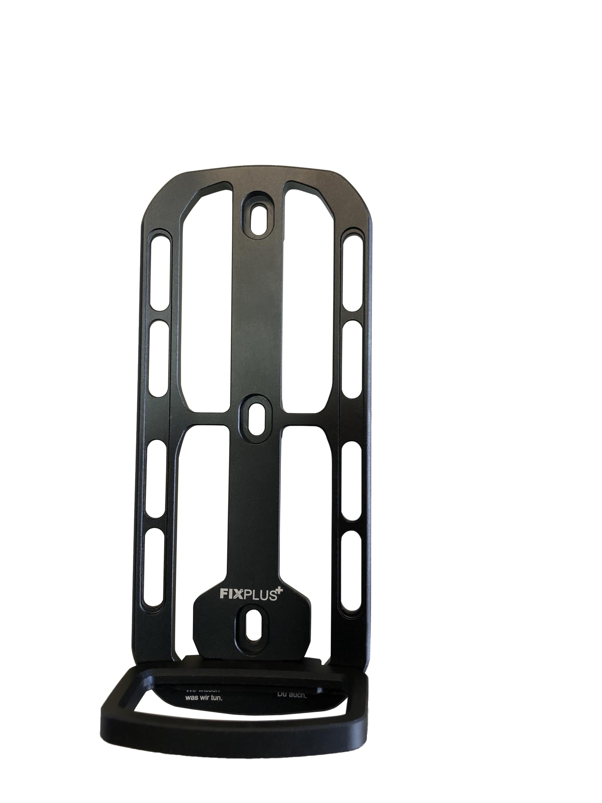 FIXPLUS+ bikepacking Cargo Cage S para acoplarse a ojales para el portabotellas o ojales en el horquilla – el “Porsche” entre los Cargo Cages