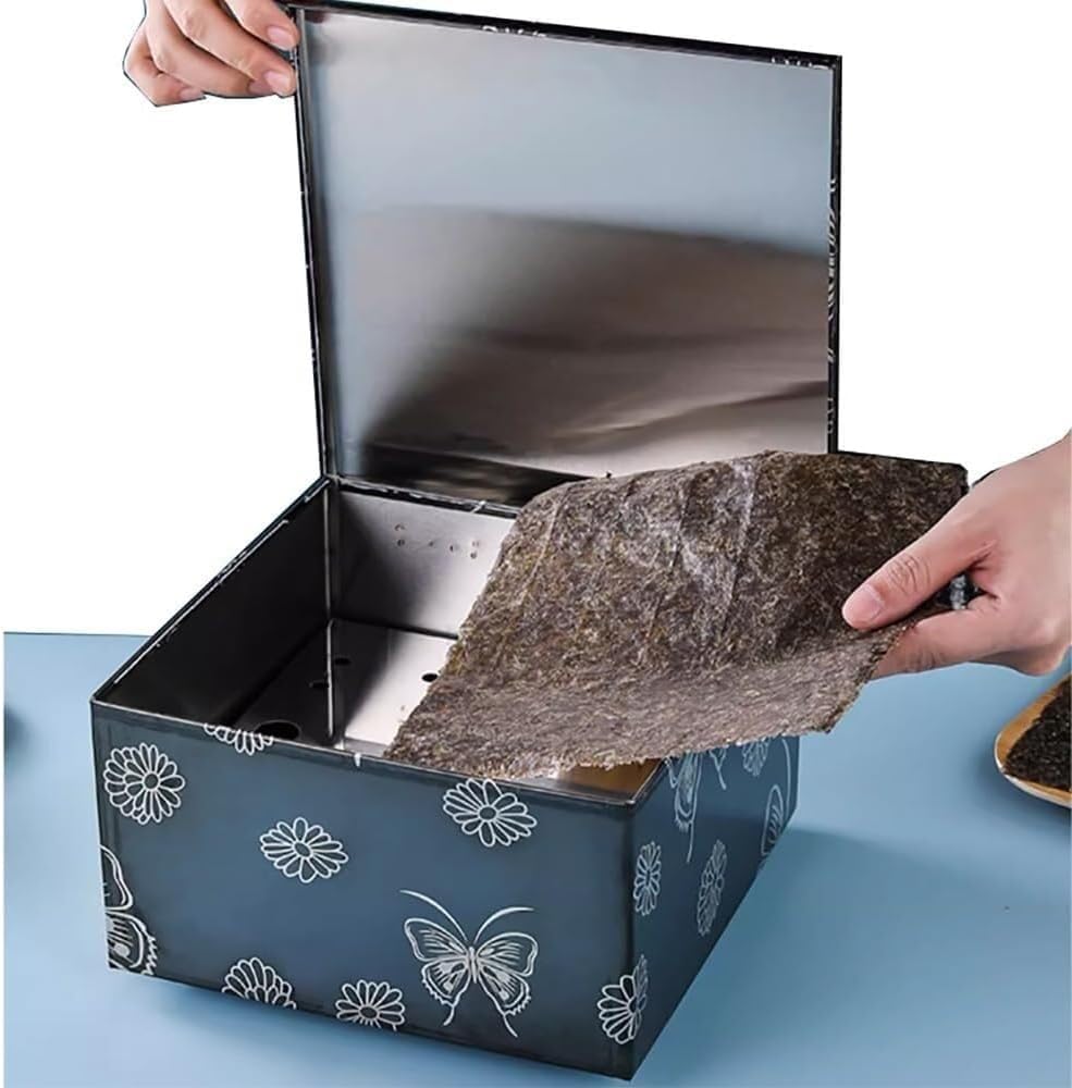 Horno de Algas de Acero Inoxidable, Caja de Secado de Algas, Temperatura Ajustable, Calentar nori for Que quede crujiente, for restaurantes de Sushi, restaurantes japoneses(Small)