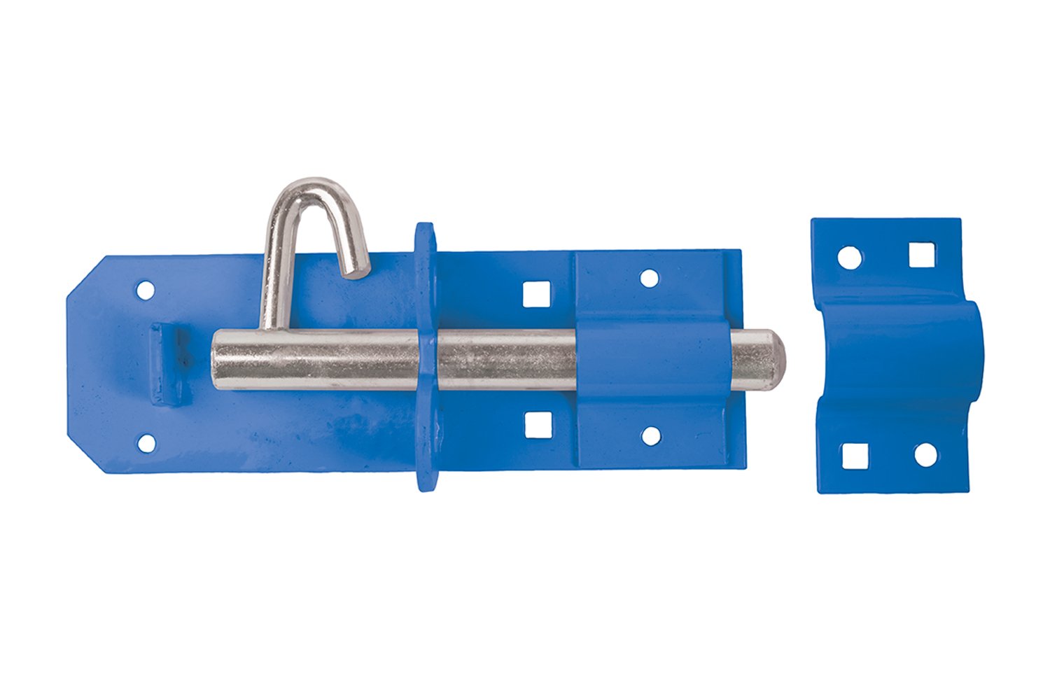Perry Equestrian 1A-PP0150BL 150 mm 6 inch no.1A/PP Heavy Brenton Padlock Bolts-prepacked, Blue