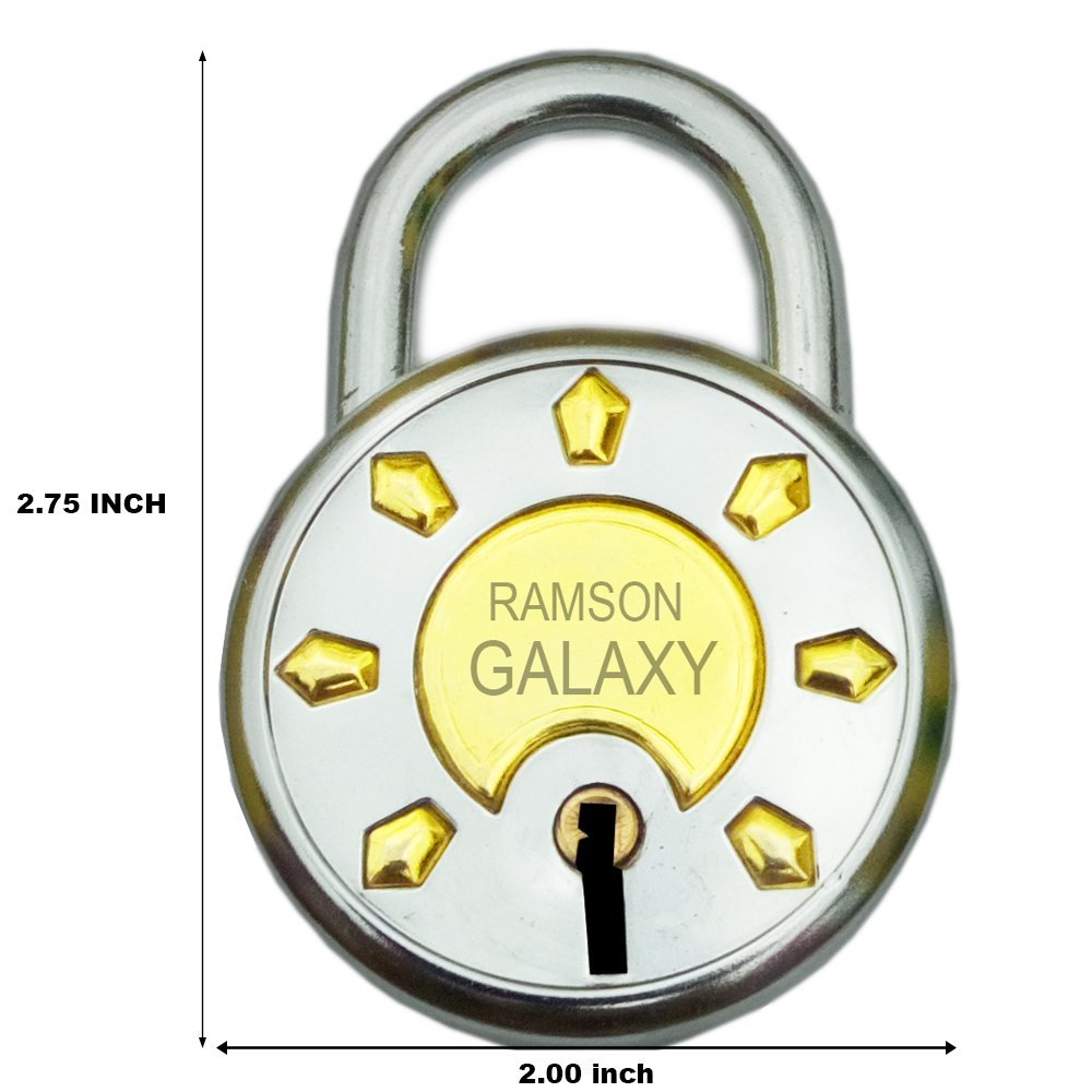 Ramson Galaxy Key 6 Lever Lock (Silver, Painted Finish) — Amazon image 4