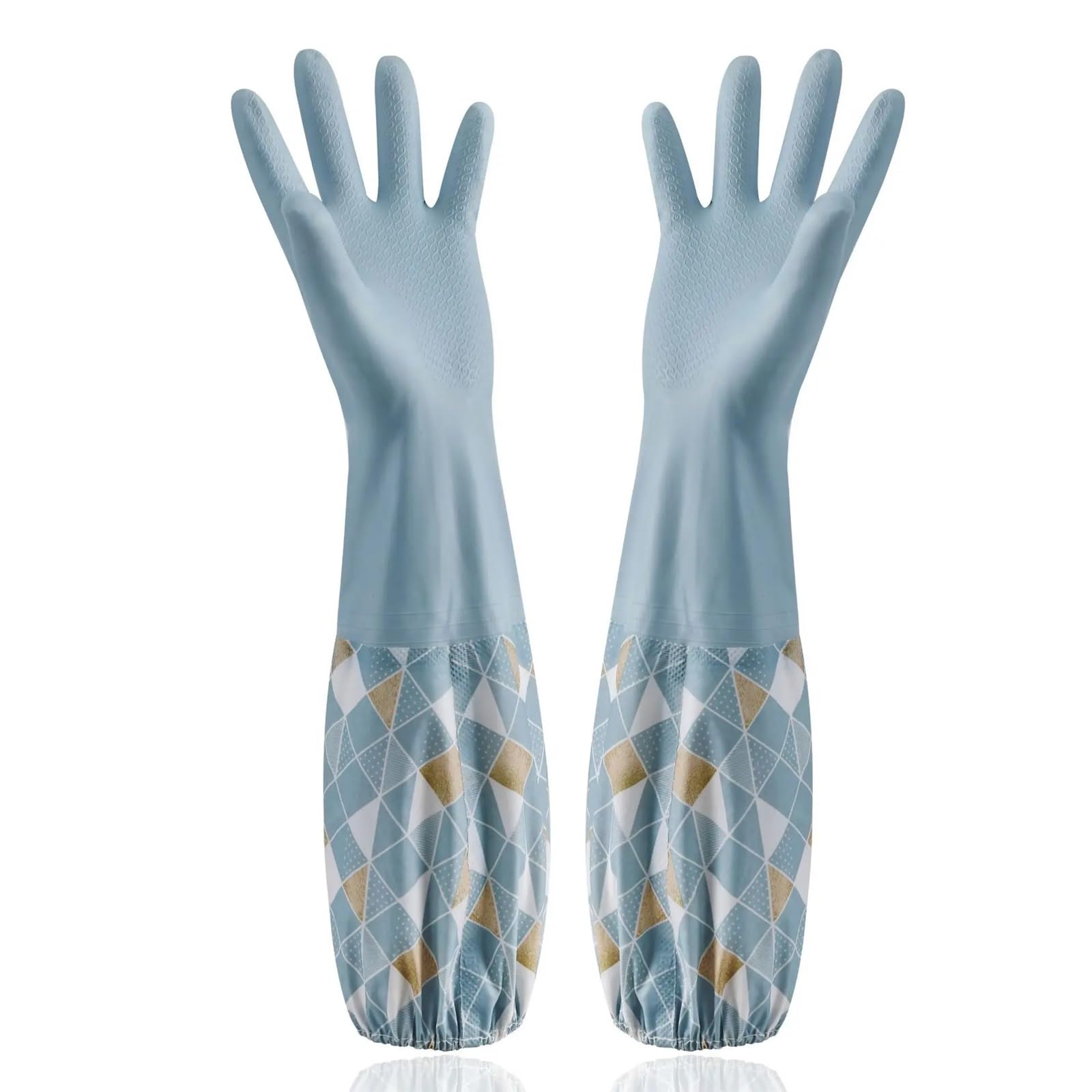 KJBDQQH Cleaning Gloves Dishwashing With Velvet Gloves Winter, For Kitchen Chores, Thickened For Cleaning, Waterproof For Laundry for Household(Color 3,2PCS)
