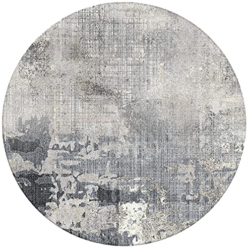 Tapis circulaire abstrait et lavable idéal pour vos séances de yoga