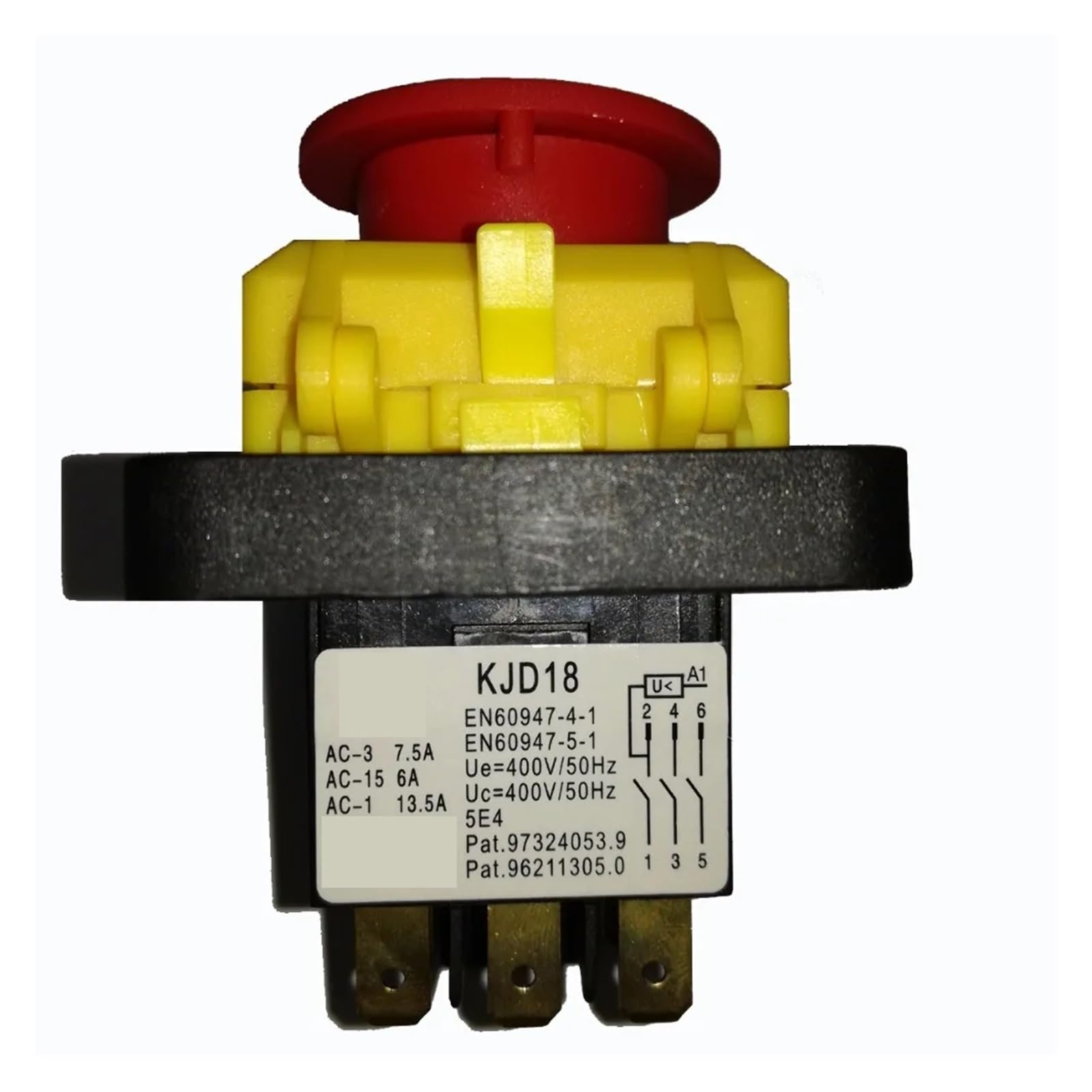 ZDVHOMCB Emergency Stop Switch 7pins KJD18 400V/50Hz 5E4 On/Off Electrmagnetic Power Switches for Vessel Boat Grinding Machine