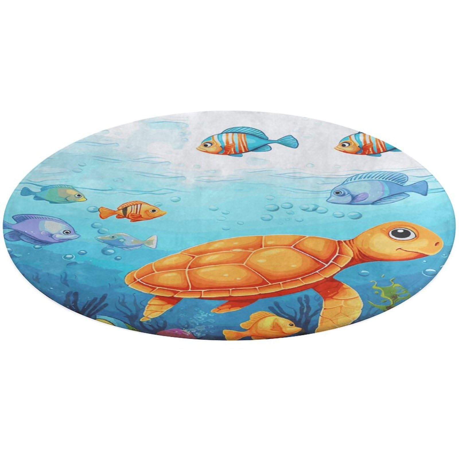 Tapis de salle de bain rond et lavable pour réveiller la déco du bureau