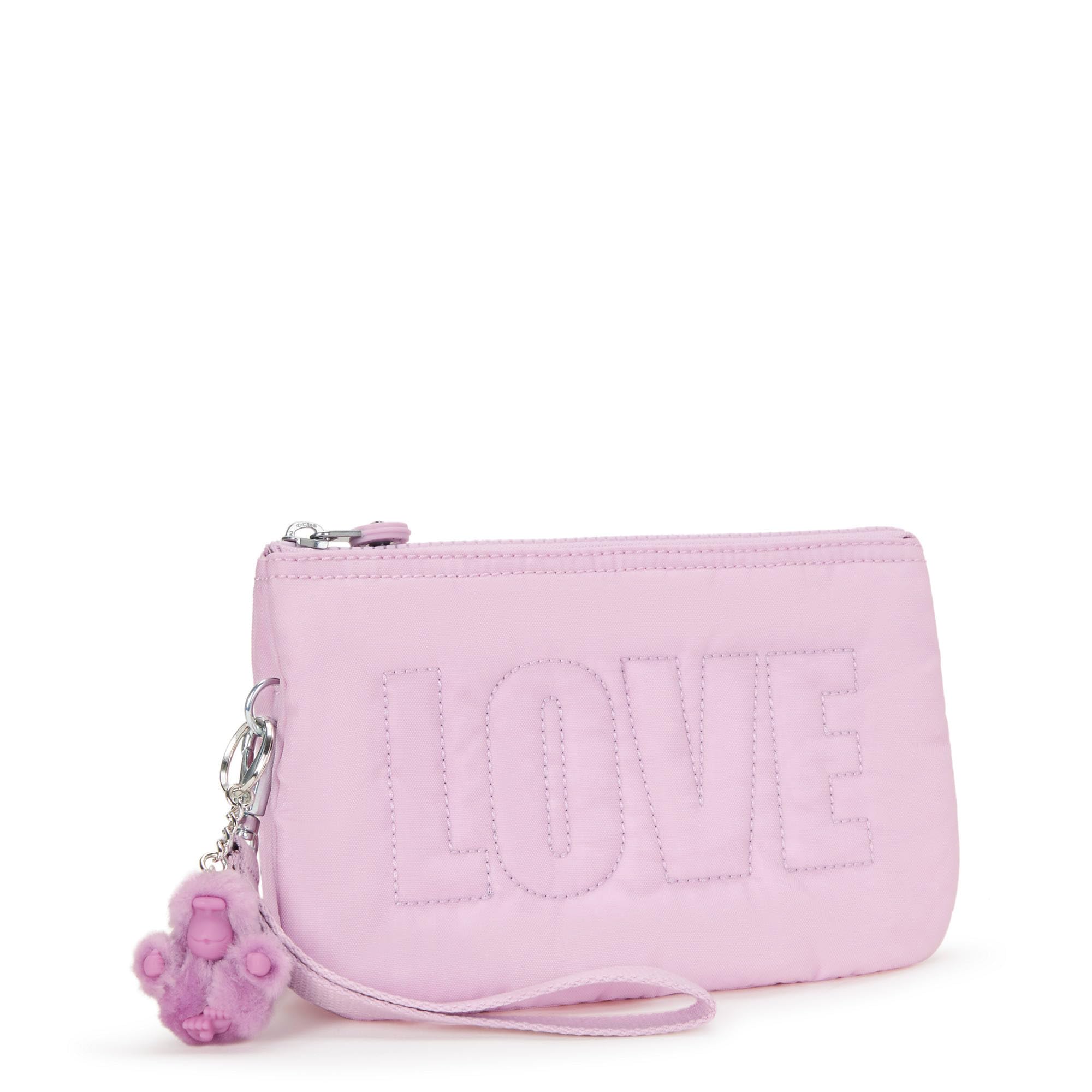 Kipling Creativity Extra Large Love Wristlet Love Puff Pink