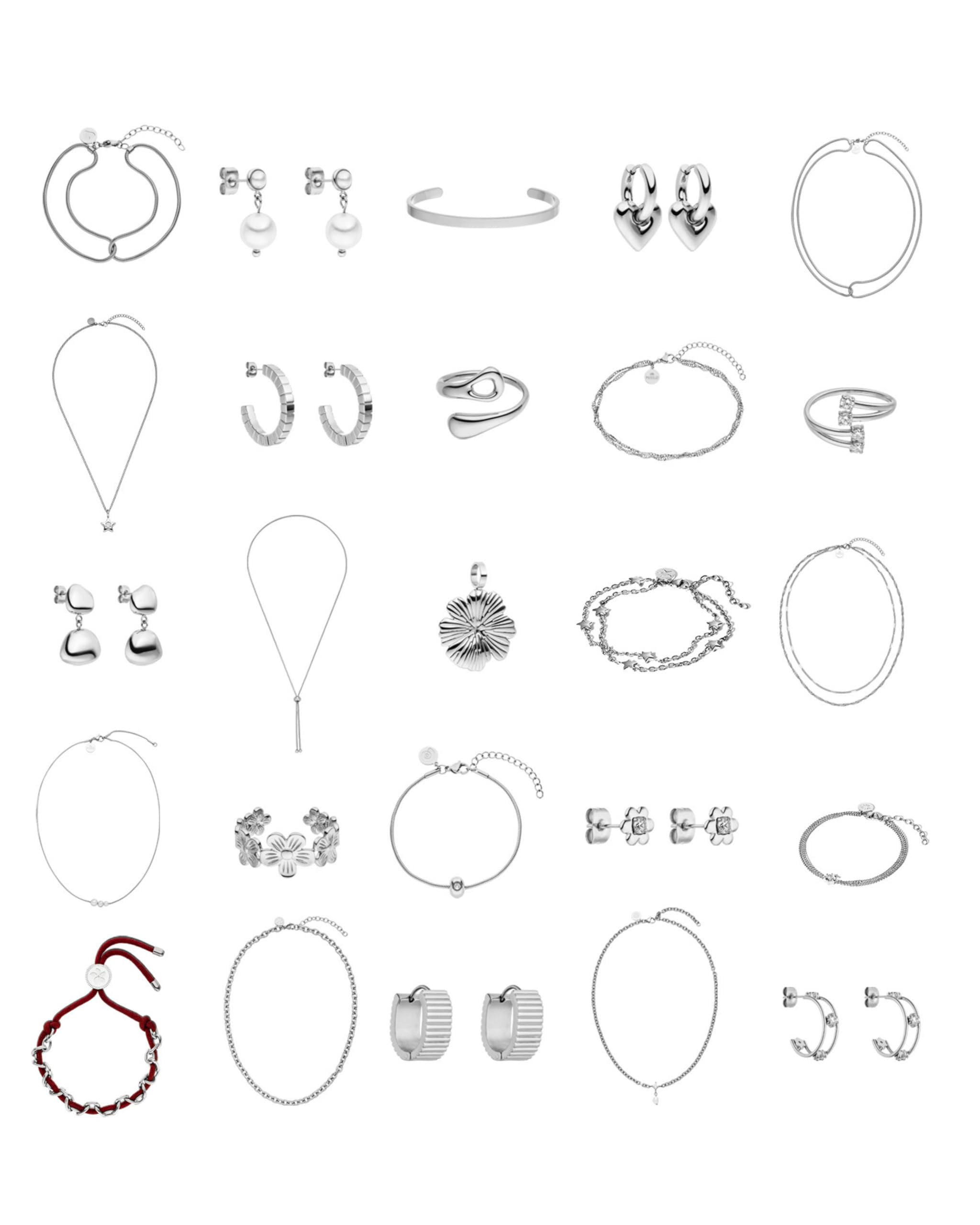 Purelei Schmuck Adventskalender 2025 (Silber) – 25 exklusive Schmuckstücke für jeden Anlass – Frauen Adventskalender – nachhaltig und wiederverwendbar – Geschenk für Frauen