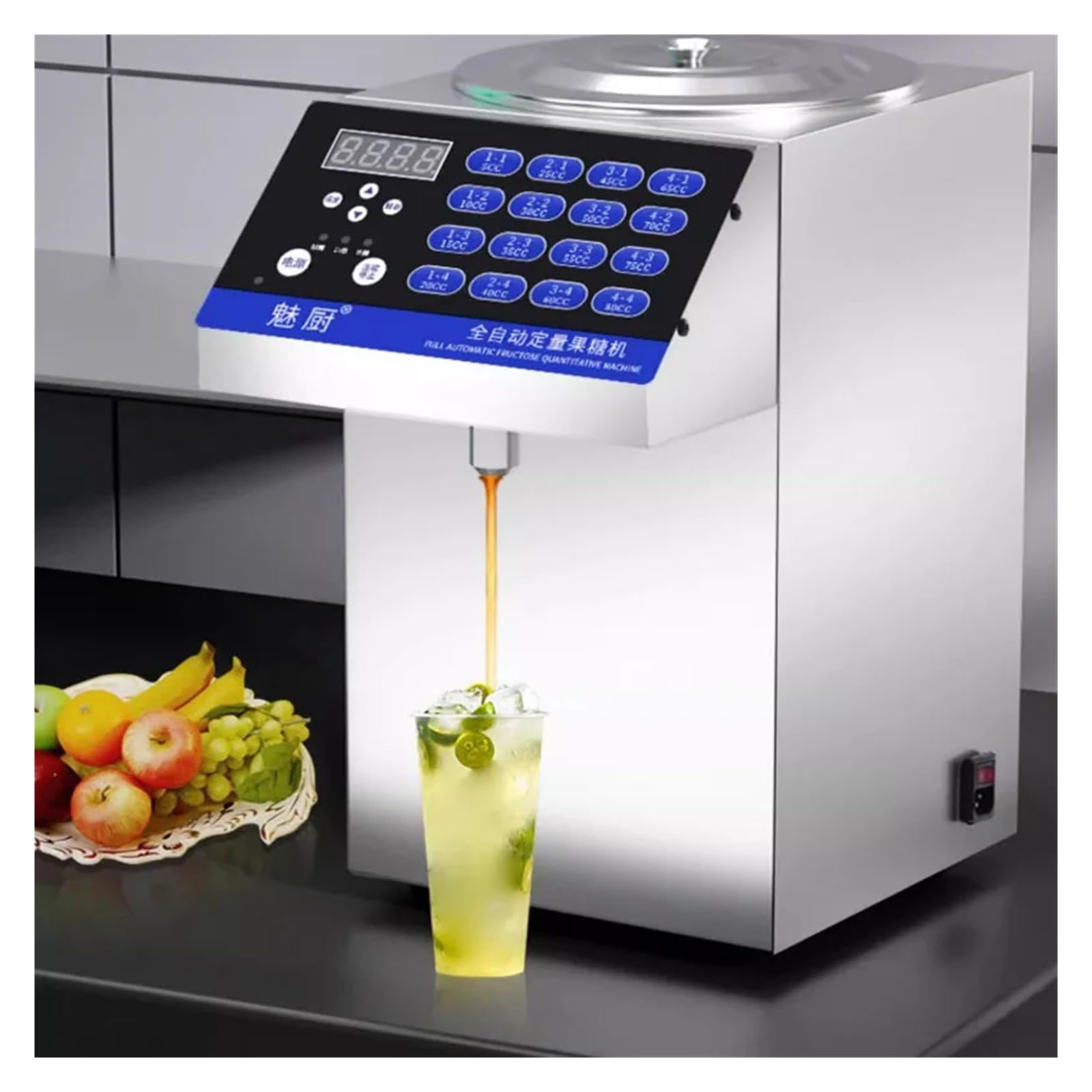 Ekspres do Fruktozy Computer Fructose Quantizer Syrup Dispenser Coffee Shop Specific Container