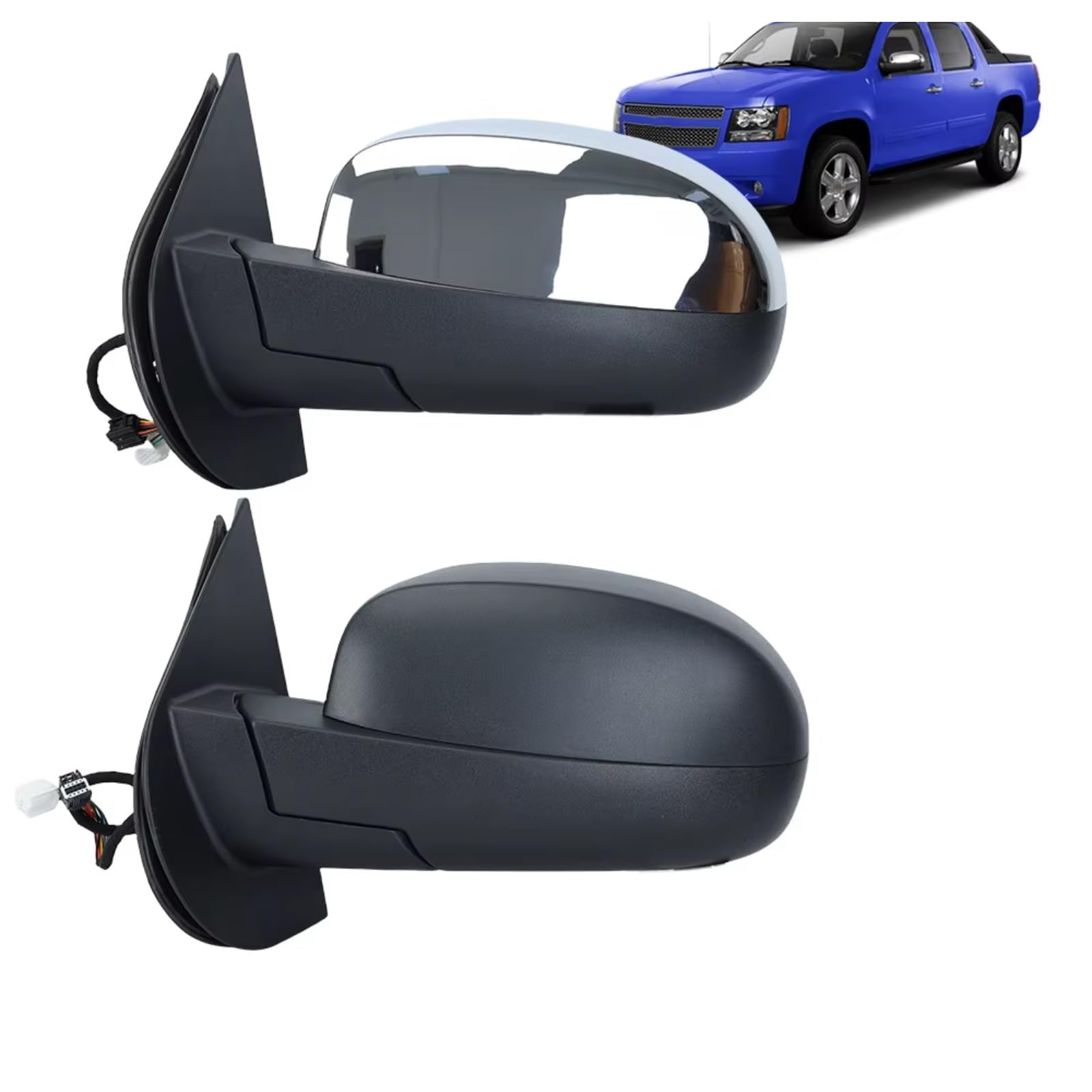 Per Chevrolet Per Tahoe 2007-2014 Auto Vista Laterale Posteriore Gruppo Specchio Potenza Per Terra Riscaldata Illimination Potenza Pieghevole Specchio Specchietto Esterno