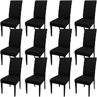 Vista 88 de JQinHome 6 fundas protectoras para sillas de comedor, de alta elasticidad, extraíbles y lavables, para el hogar, fiesta, hotel, ceremonia de boda