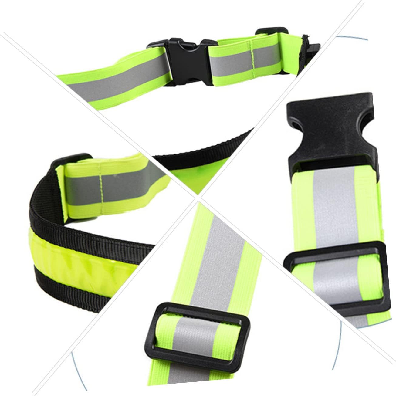 Charging LED Belt LED Reflective Band Adjustable Running Strip Reflective Belt Men's Belt Reflective