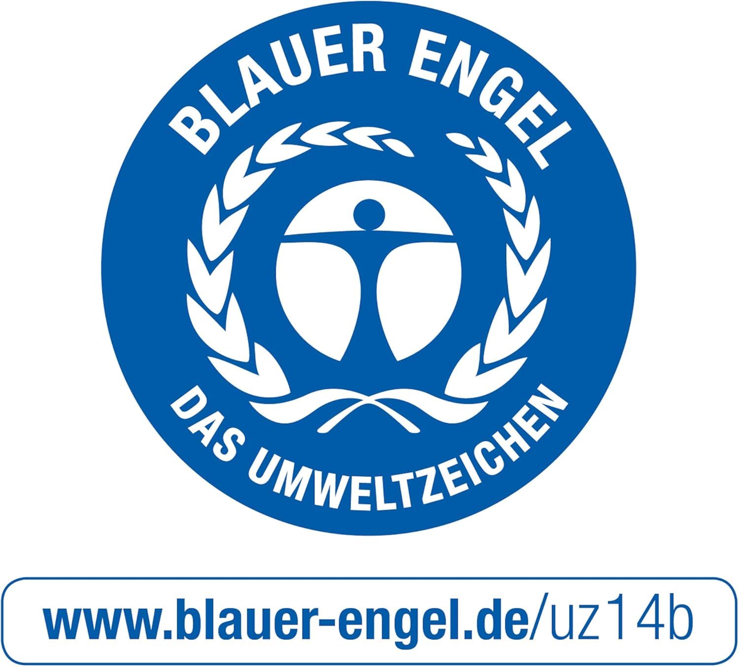 Original DINOR Ordner-Wolkenmarmor-Recycling - Made in Germany. 8 cm breit DIN A4 schwarz Aktenordner Briefordner Büroordner Pappordner Blauer Engel (8cm breit | 20er Pack)