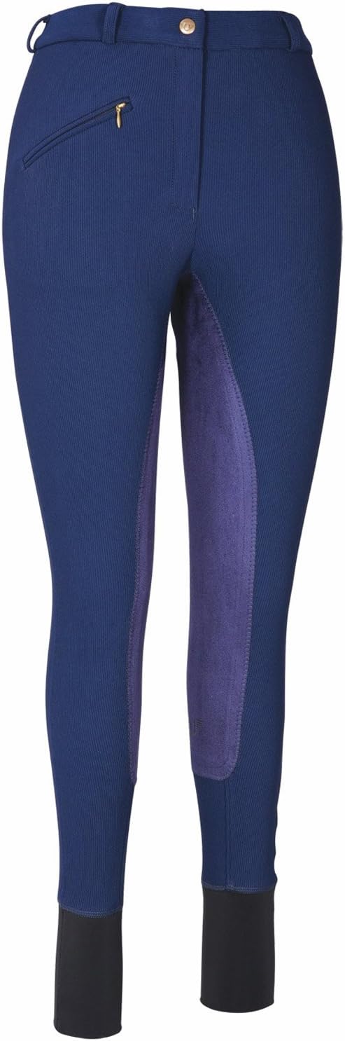 TuffRider Ladies Ribb Full Seat Breeches - White - 34