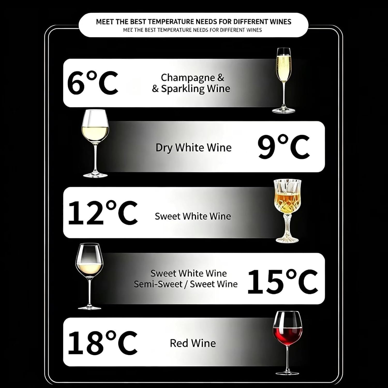 Enfriador de vino eléctrico, enfriador de vino portátil y champán