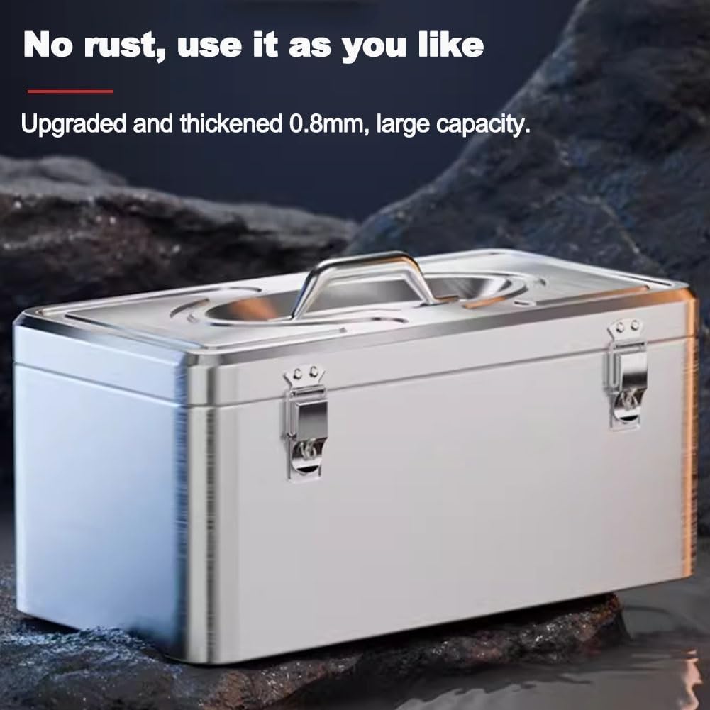Storage Toolbox, Tool Box, Waterproof Anticorrosion One Box Multi-purpose Can Be Used For Home Outdoor Maintenance(Medium)