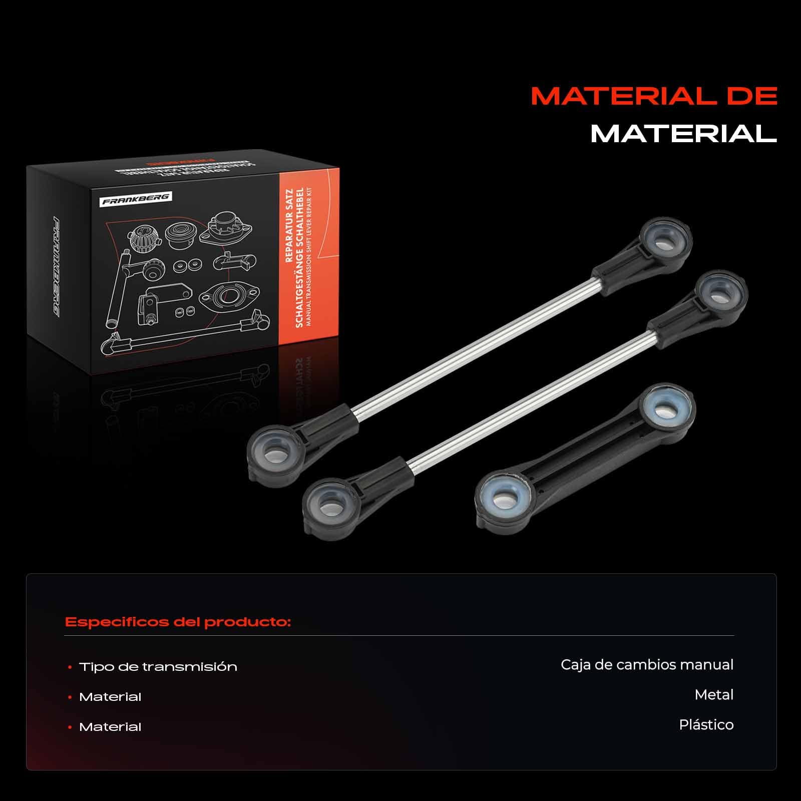 Frankberg Reparación de la palanca de cambios Compatible con Golf IV 1J1 A3 8L1 Golf IV Variante 1J5 O.c.t.a.v.i.a I Combi 1U5 B.o.r.a 1J2 Replace# 1J0711596E