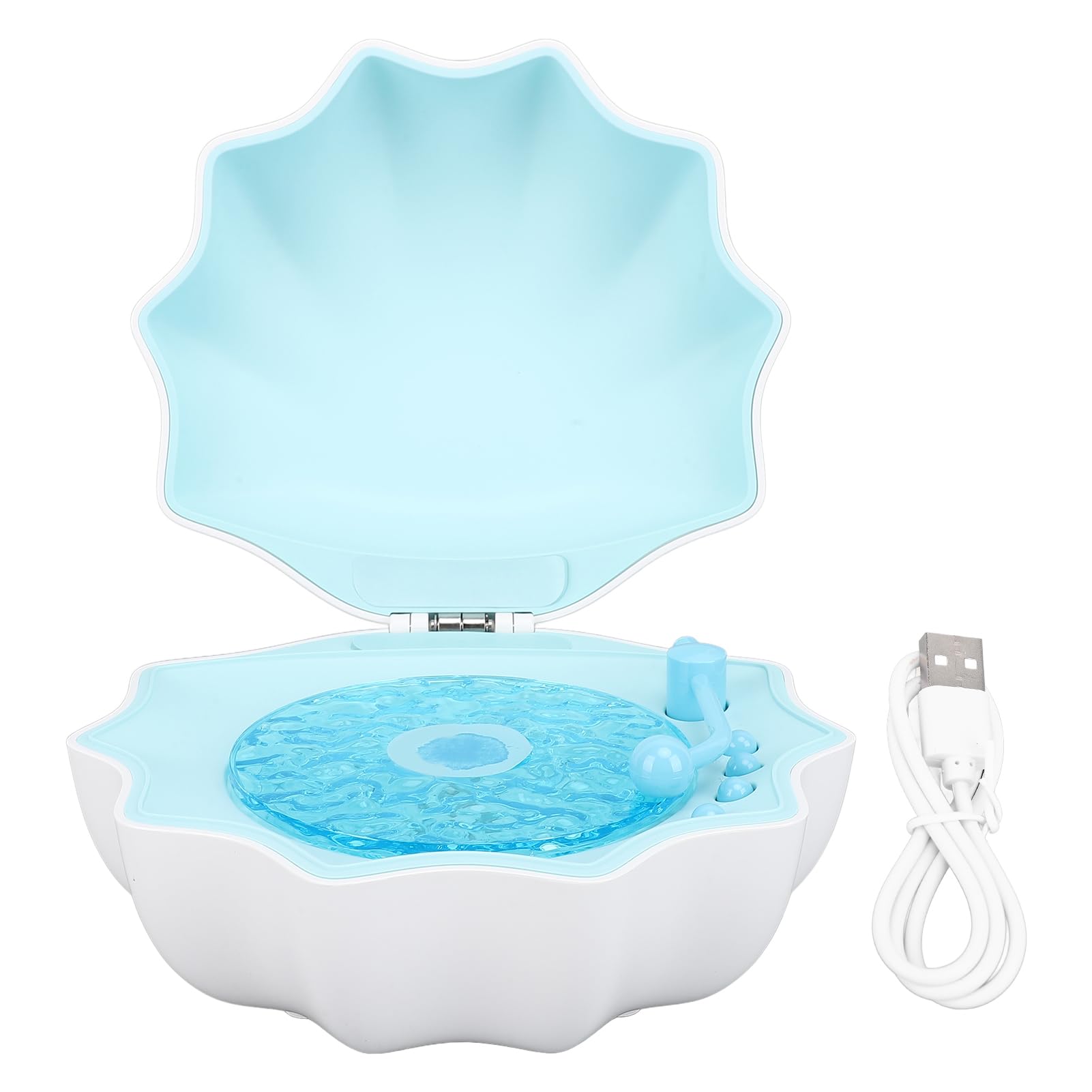 Sxhlseller Haut parleur sans Fil Shell Waves, Porte et léger, Projecteur de vagues océaniques, Design innovant