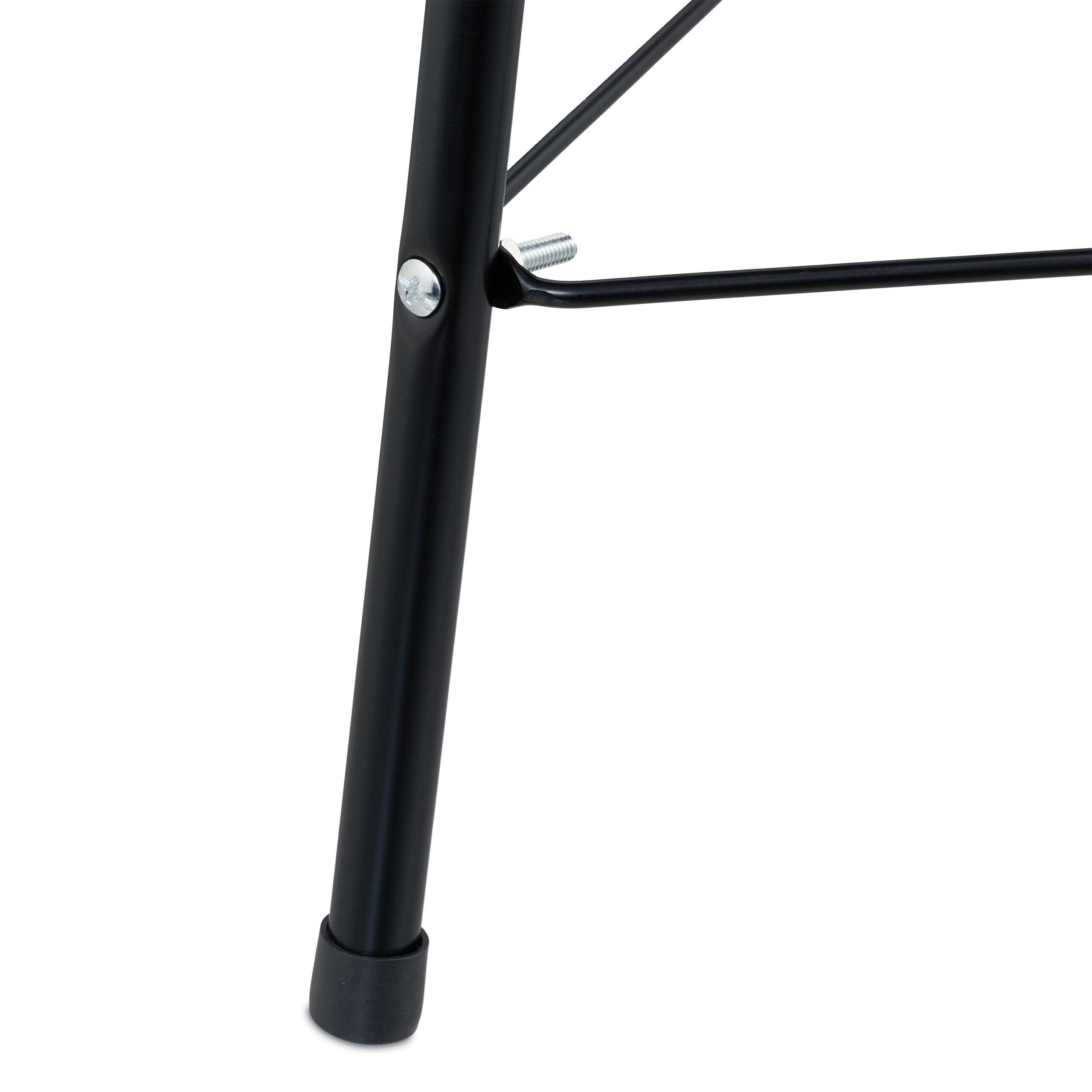 Relaxdays Barbecue Charbon de Bois tripode, Ø 42 cm, Grill Rond sur 3 Pieds, Protection Contre Le Vent, Noir/Rouge