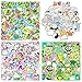 Adesivi Bambini,Regerly 200PCS Adesivi Impermeabile Adesivi di Rane Unicorno Gatti Dinosauri Stickers per Laptop Auto Moto Biciclette Valigia Notebook Chitarra
