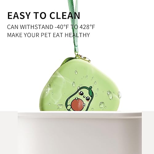 Miniatura 3 de Cuencos de viaje gemelos para mascotas para gatos o perros, cuencos de silicona plegables para alimentos y alimentación de agua, funda de transporte