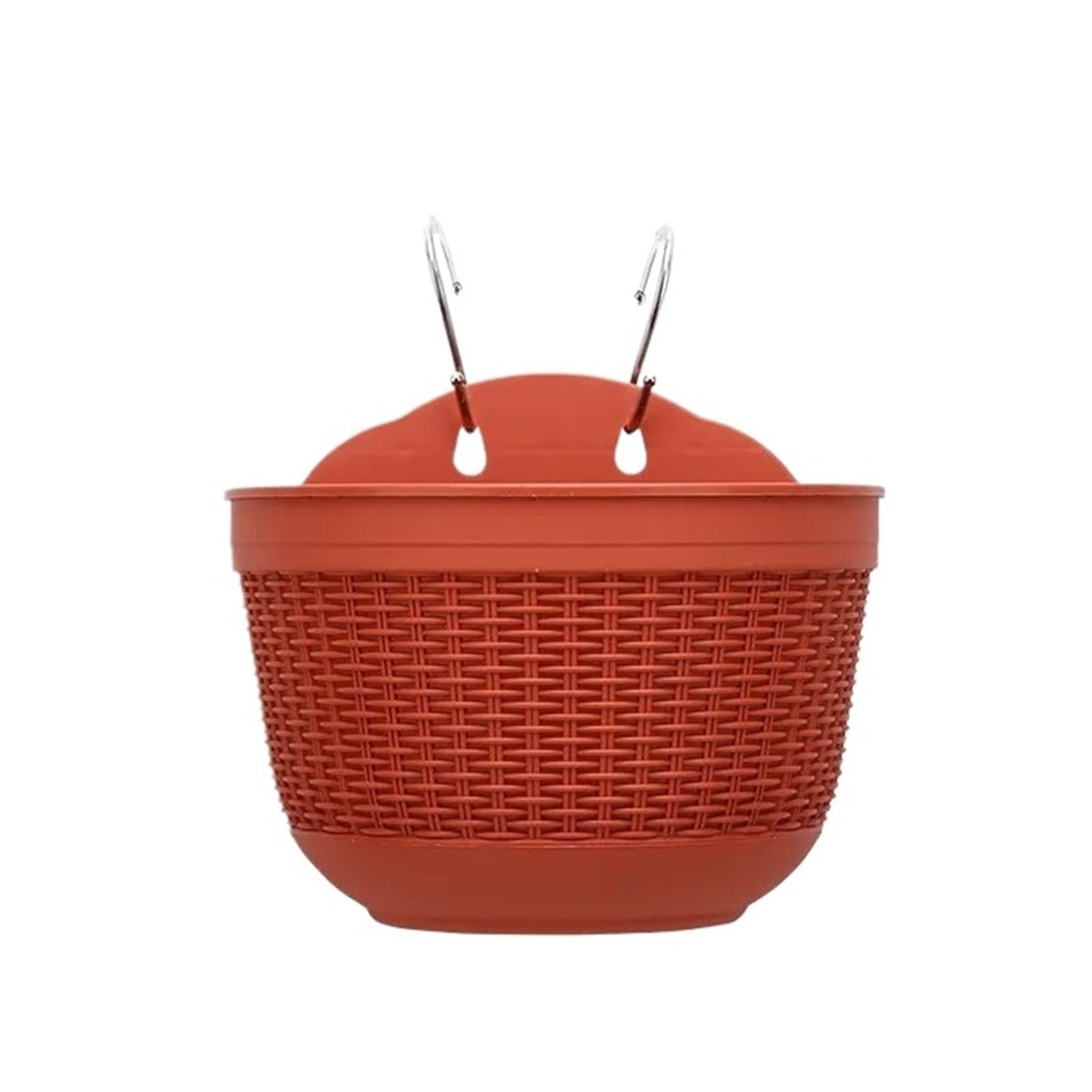 Qjzkwxalmp Red Plastic Semi-Circular Hanging Flower Pot