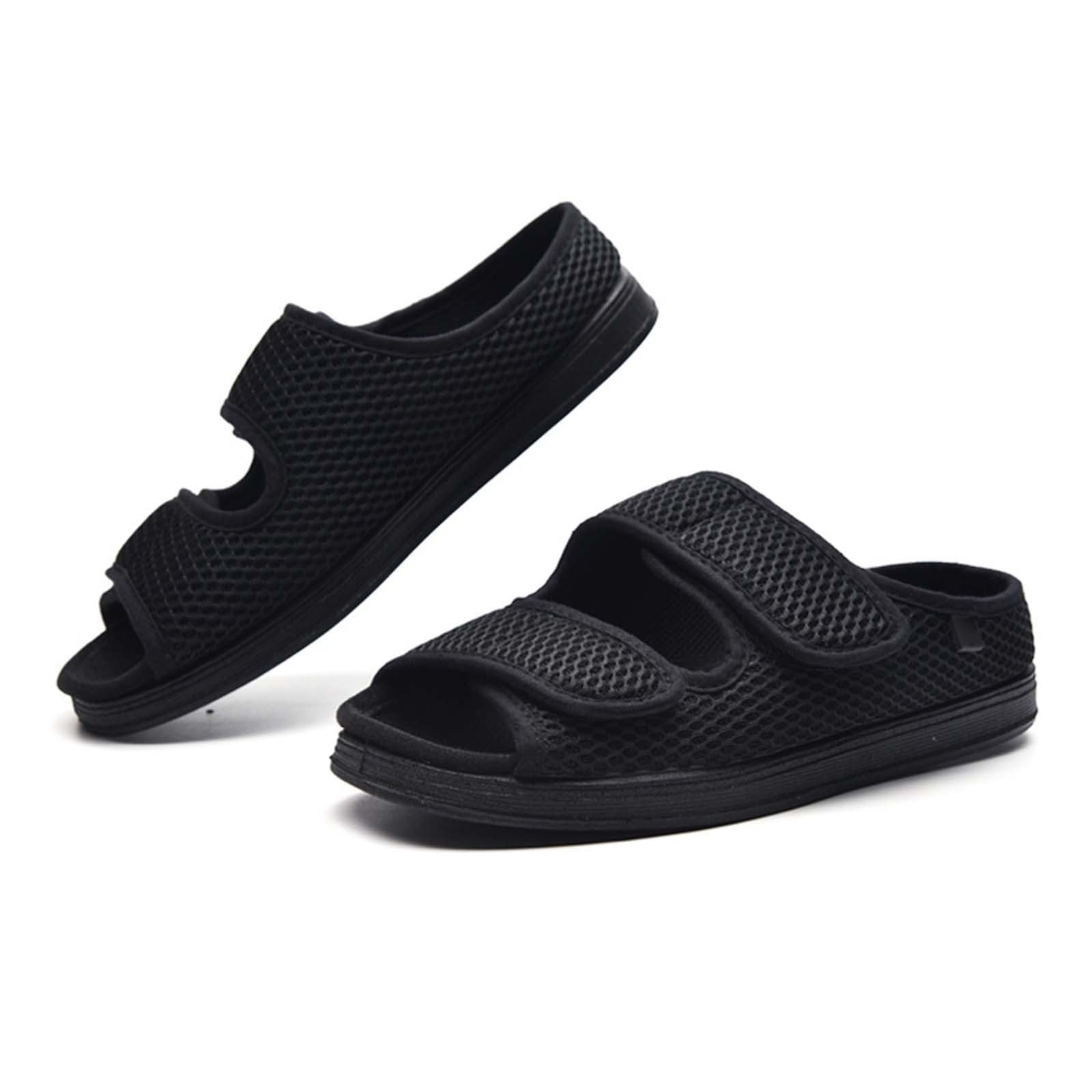 Generisch Oddychające buty rekreacyjne, uniseks, z regulowanym zapięciem na rzepy, dla szerokich, opuchniętych stóp, deformacji stóp