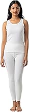 DChica Essentials Thermals for Winters - Sleeveless Tank Top & Regular Fit Leggings, Warm Top & Bottom Wear for Young Women, Regular Winterwear