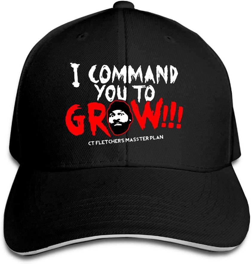 CT Fletcher I Command You to Grow Adjustable Unisex Hats Baseball Cap Sanwich Bill Caps