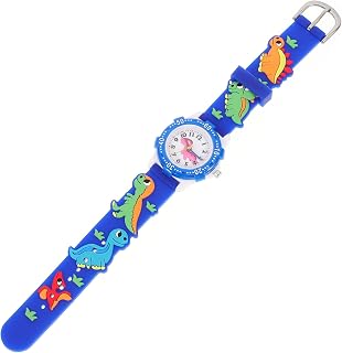 Relógio De Silicone Infantil Relógio Infantil Relógio De Pulso Adorável Para Crianças Relógio De Desenho Animado De Silicone Com Banda De Sílica Gel Azul Presente Bonito 3D