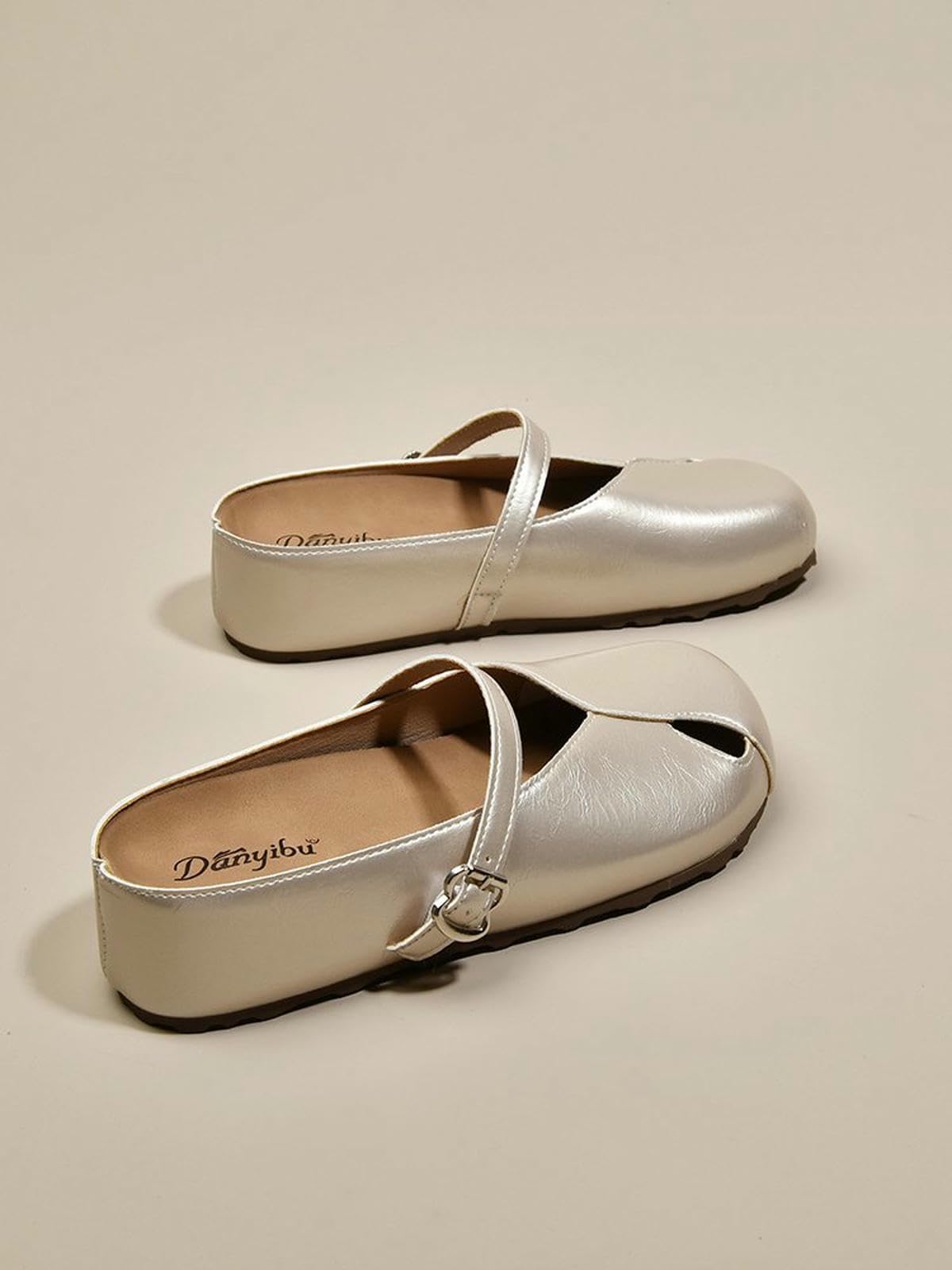 Donna Pantofole Mezzano di Mezzosangue Chiuse Che Migliorano Le Donne per Abbigliamento Casual con Gonne-argento-35