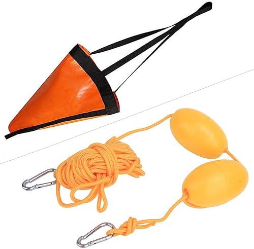 Miniatura 5 de Qiilu Ps5 Replament Parts Válvula Herramienta de lapeo Kayak Barco Correa Cuerda con Boya Bola Flotante Gancho de Acero Inoxidable para Pesca