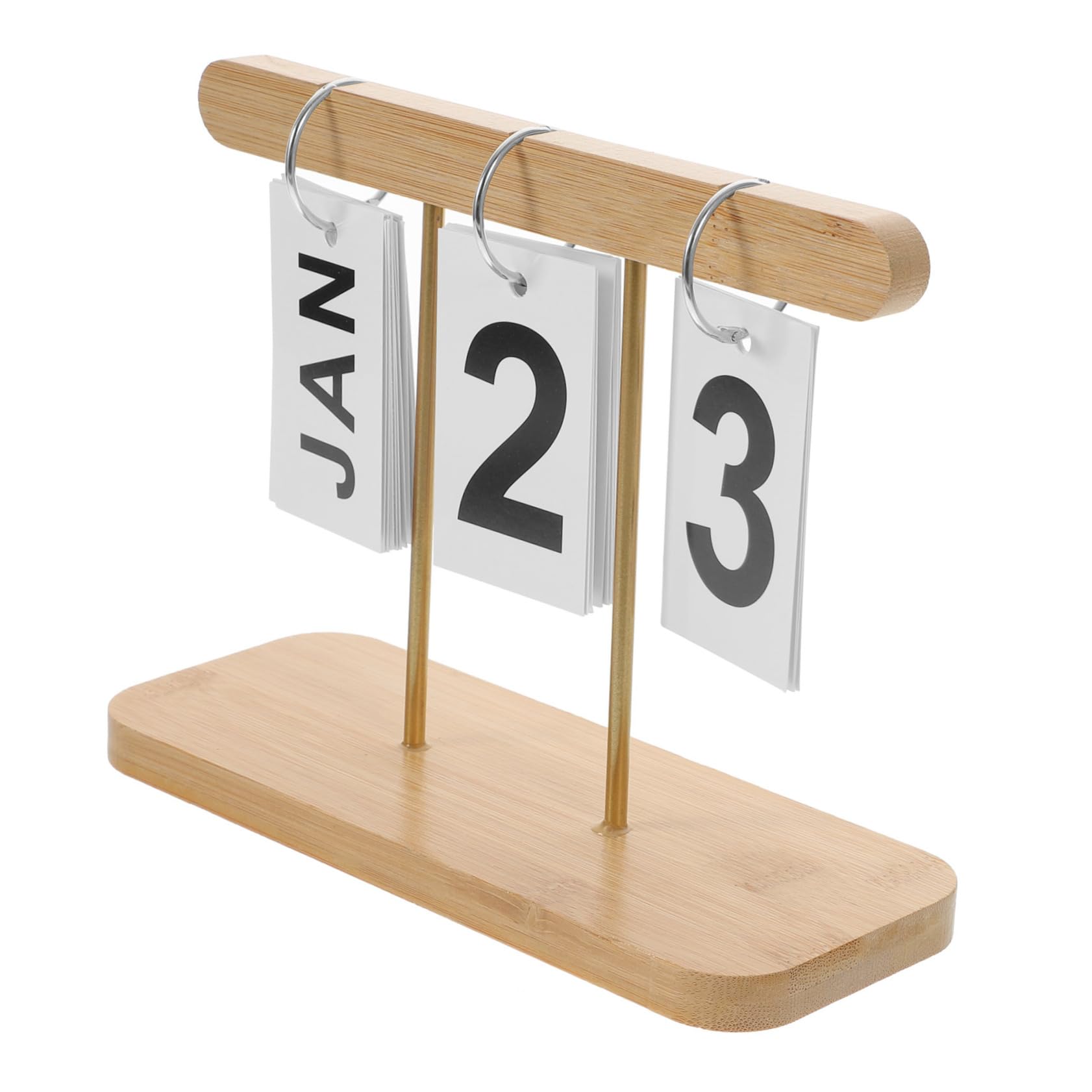 Lurrose 5stücke Rustikaler Holz-tischkalender Mit -design Immerwährender Kalender Für Büro Und Zuhause Kreative Desktop-dekoration Geschenkidee Für Freunde Und Familie