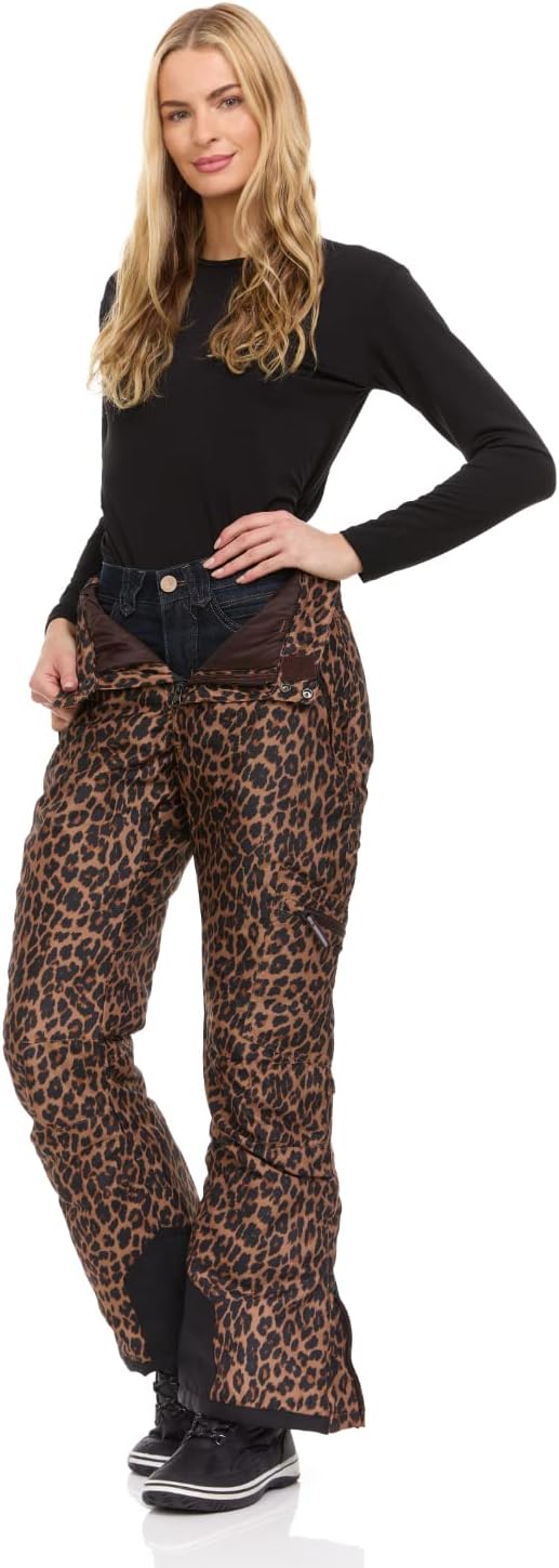 Arctic Quest womens Snow Ski Pants Water Resistant Softshell Insulated Flare for Snowboarding Hiking Winter Outdoor Pants - Image 5