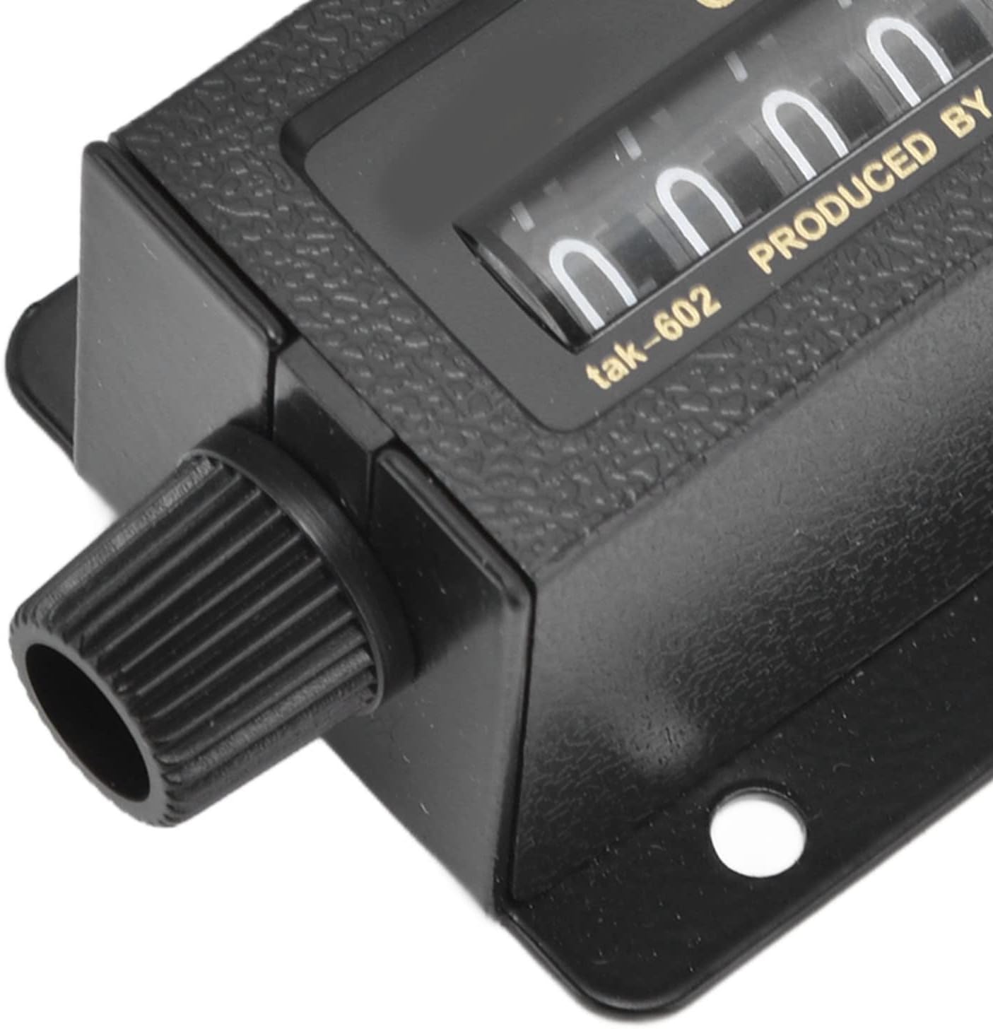 5-Digit Manual Counter, High Accuracy Mechanical Counting Tool, Resettable Bale Counter for Printing, Heavy Duty, TAK 602