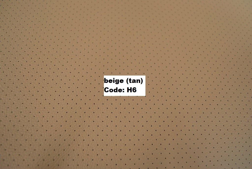 Mix Leatherette (Insert) & Synthetic (Sides) Two Front Custom Car Seat Covers (BMW E46 Convertible, All TAN (Beige))