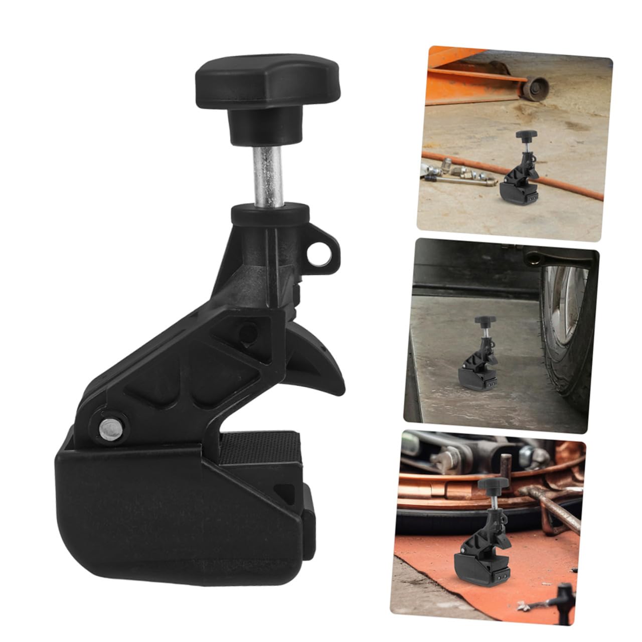PRETYZOOM Smontagomme Manuale per Riparazione Pneumatici Auto, Morsetto Smontagomme in Plastico Nero, Design Compatto Portatile per Officina Professionale e Uso Onthego