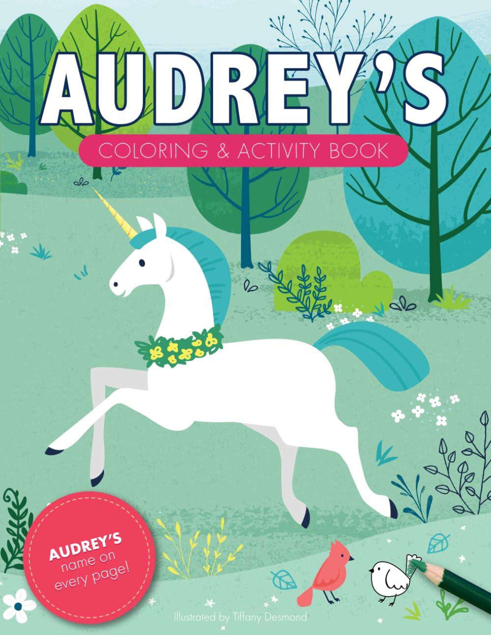 Audrey's Coloring & Activity Book: A Personalized Gift For Audrey - Her Name on Every Page (Personalized Coloring Pages)