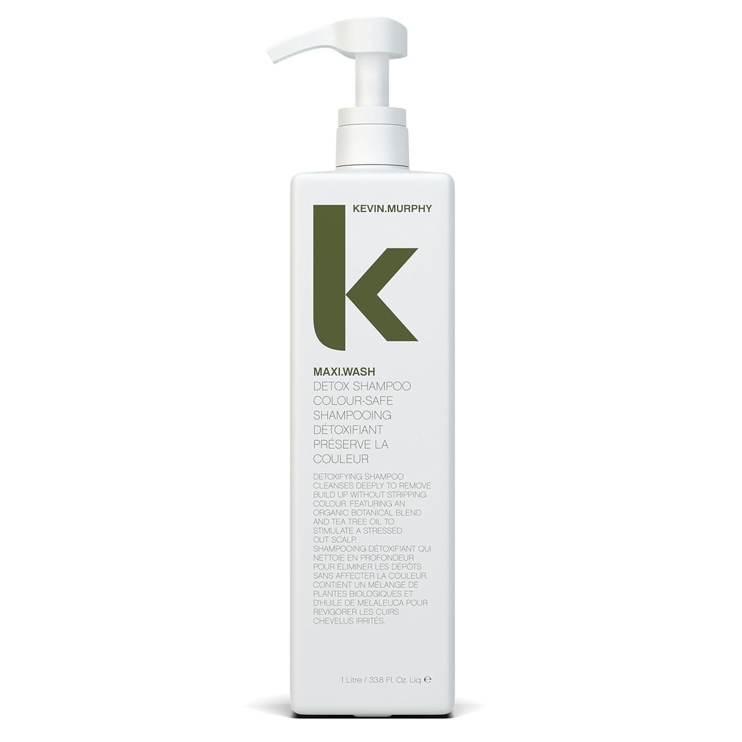 KEVIN.MURPHY MAXI.WASH - Detox Shampoo - Removes Buildup & Minerals - Colour-Safe-Scalp-Friendly - Sulphate & Paraben Free - 1000 mL / 33.8 fl oz