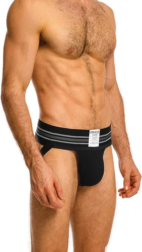 BSHETR Men's Athletic Supporters Jockstrap Active Underwear Large 4-pack(multipack)