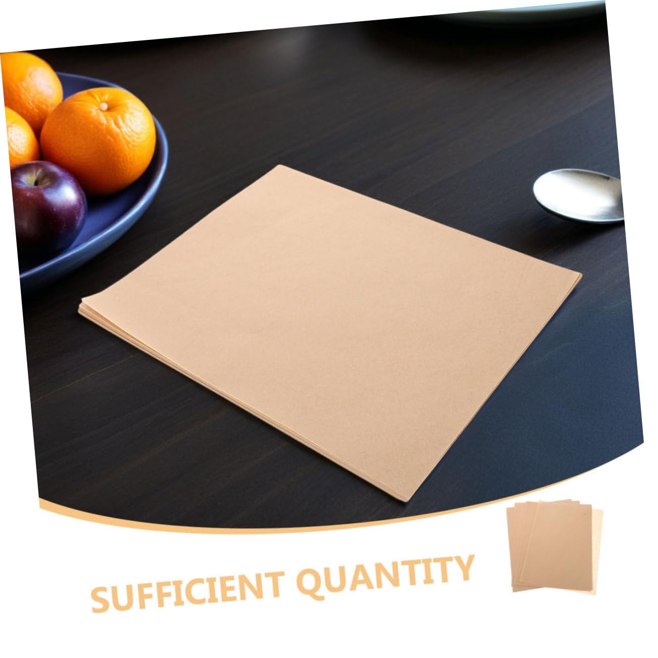 500piezas Bandeja De Horno Papel Vegetal Papel De Pergamino Antigrasa Para Hornear Barbacoa y Repostería De Calidad Alimentaria Para Pizzas Aperitivos y Frituras