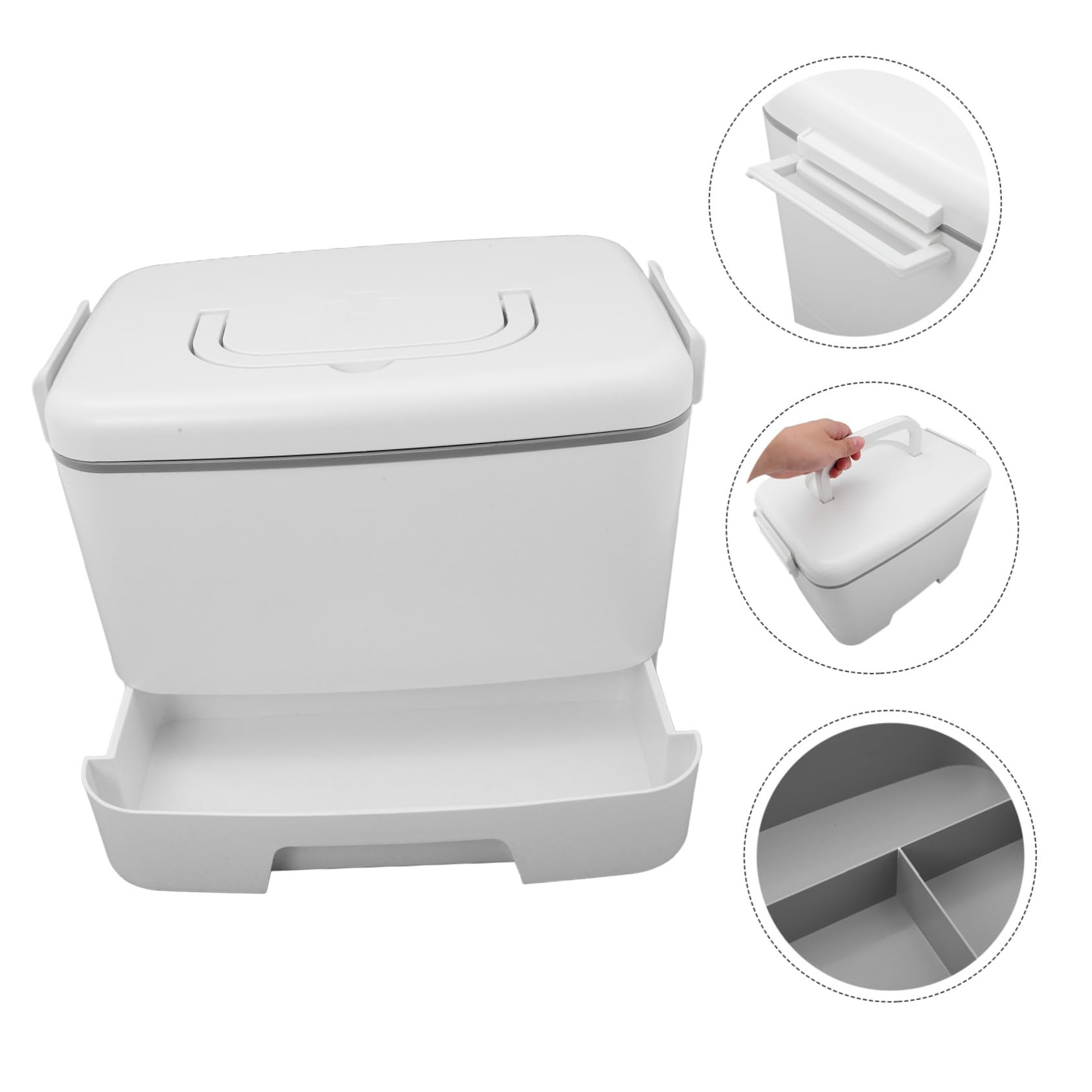 Caja De Portátil Grande De Plástico Multicapa Hogar Botiquín De Emergencia para Guardar y