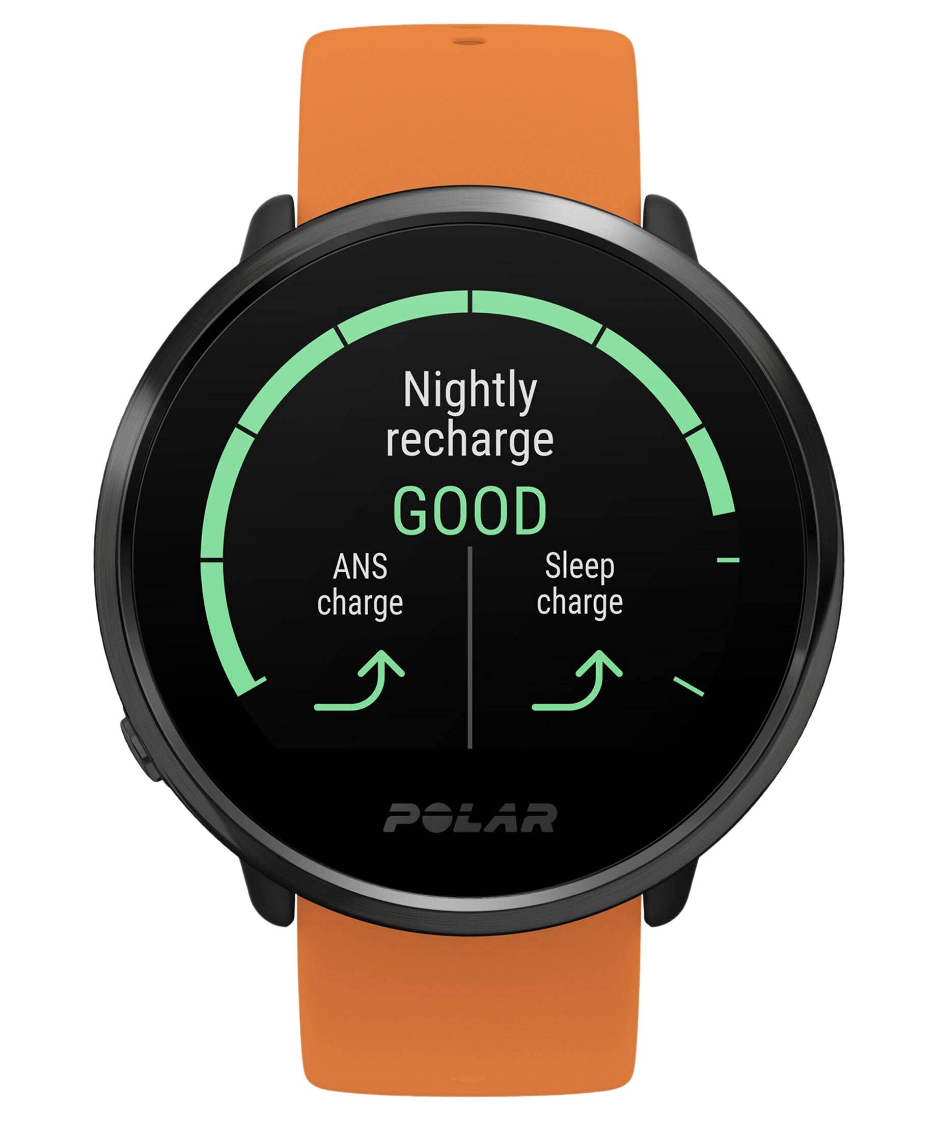 Digital Modelo Polar Ignite Black/Black M/L Incl. Orange Wristband. Marca Polar