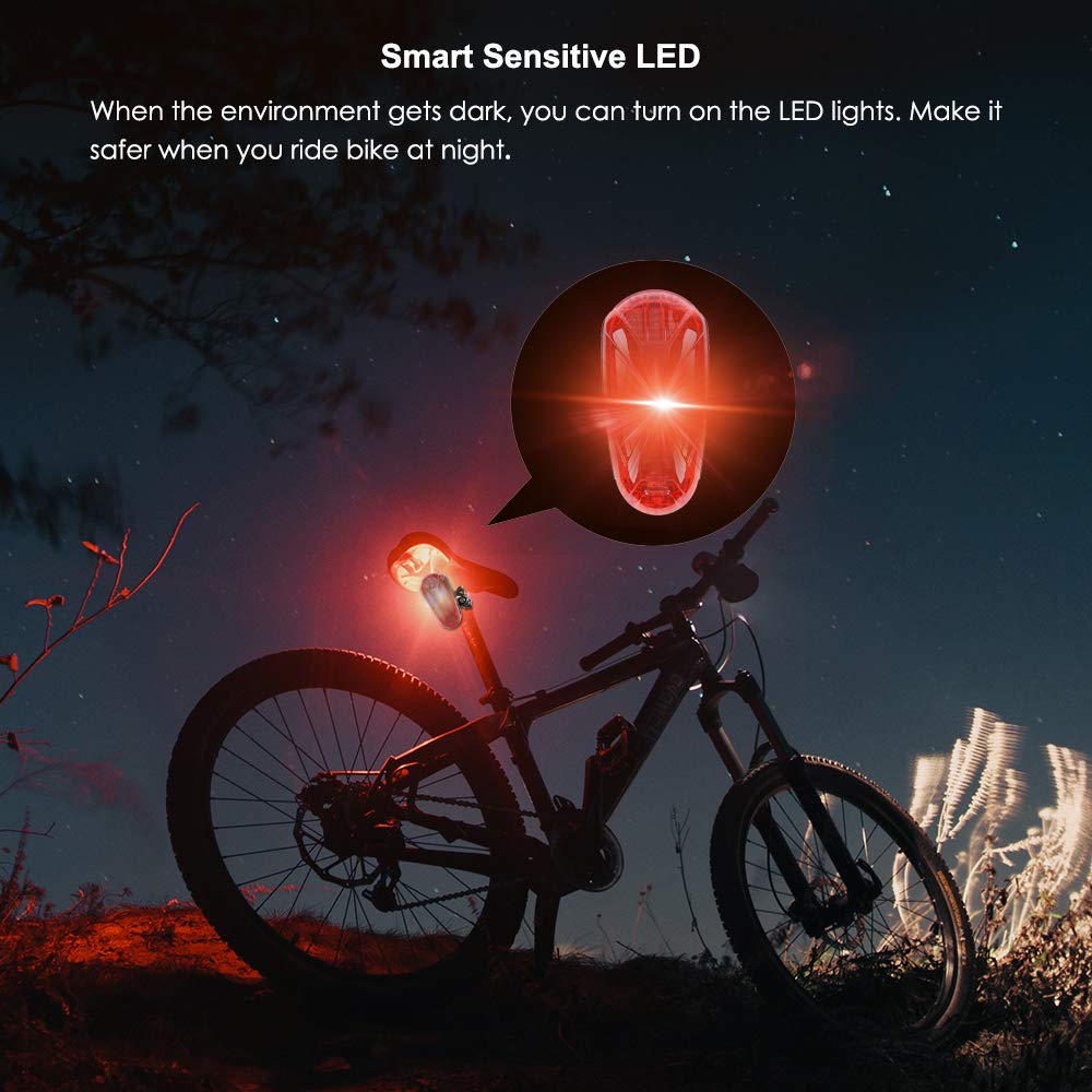Localizzatore GPS per Bici Monitoraggio in Tempo Reale Satellitare GPS Tracker Antifurto Impermeabile Fanale Posteriore per bicicletta