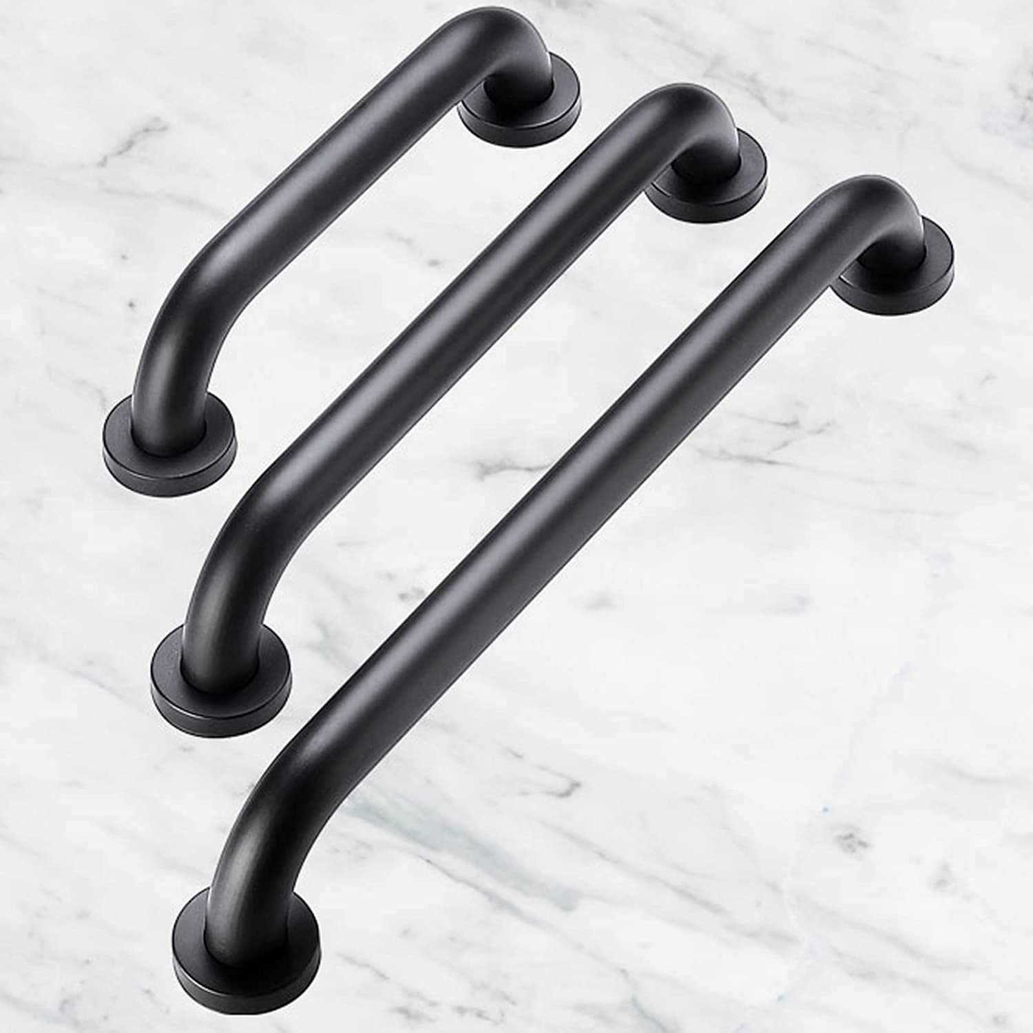 Mango antideslizante para barra de ducha, asidero de baño de acero inoxidable negro, mango de ducha para bañera, inodoro, para niños, ancianos, heridos, ayuda de seguridad para el baño, accesorio de