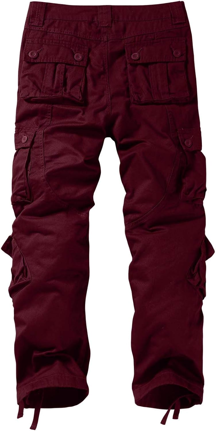 Match Men's Wild Cargo Pants 29 Red