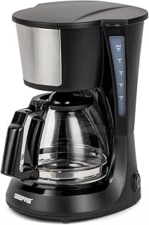 GEEPAS 750ml Filter Coffee Machine | Fast Brewing 600W Coffee Maker for Instant Coffee, Espresso, Macchiato & More | Keep …