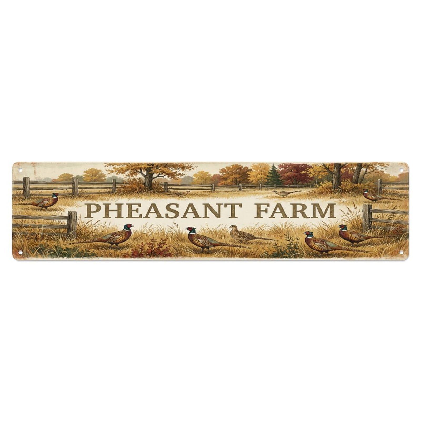 Xanthor Style Metal Tin Sign Vintage Yard Inn Bird Farmhouse Funny Bird Backyard Farm