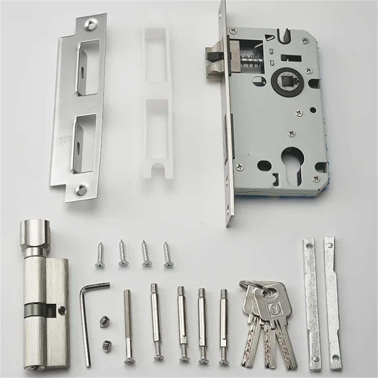 Matte Brushed Interior Wooden Door Silent Split Lock 1Pcs(Type A)